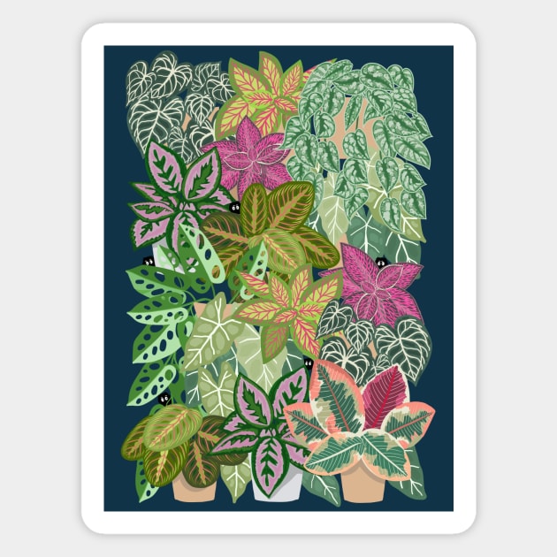 Exotic Flowers Magnet by Irina Skaska